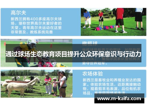 通过球场生态教育项目提升公众环保意识与行动力